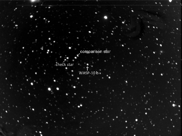 Chart - WASP-10, JD 2458078.36114