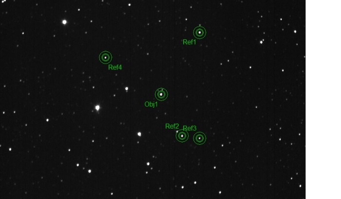 Chart - WASP-93, JD 2458074.27237