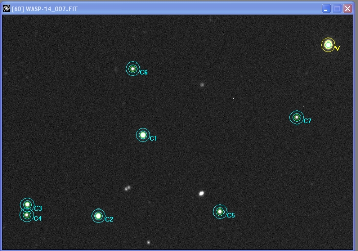 Chart - WASP-14, JD 2458230.68291