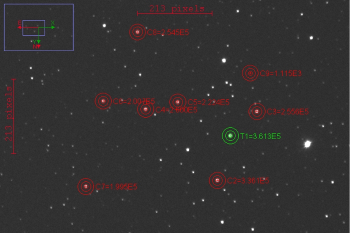 Chart - WASP-58, JD 2458244.37546