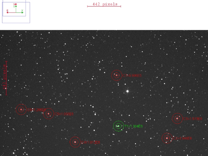 Chart - WASP-3, JD 2458284.37966