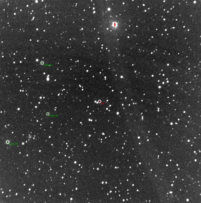 Chart - WASP-3, JD 2458369.34407