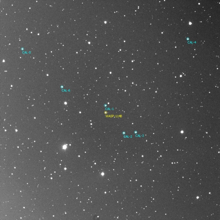 Chart - WASP-114, JD 2458388.31636