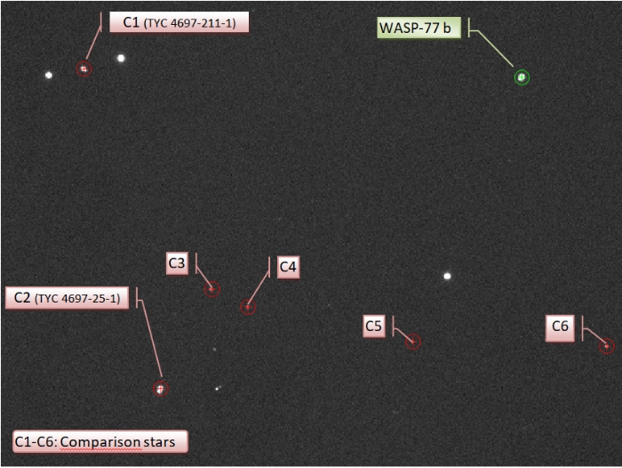 Chart - WASP-77, JD 2458349.74085