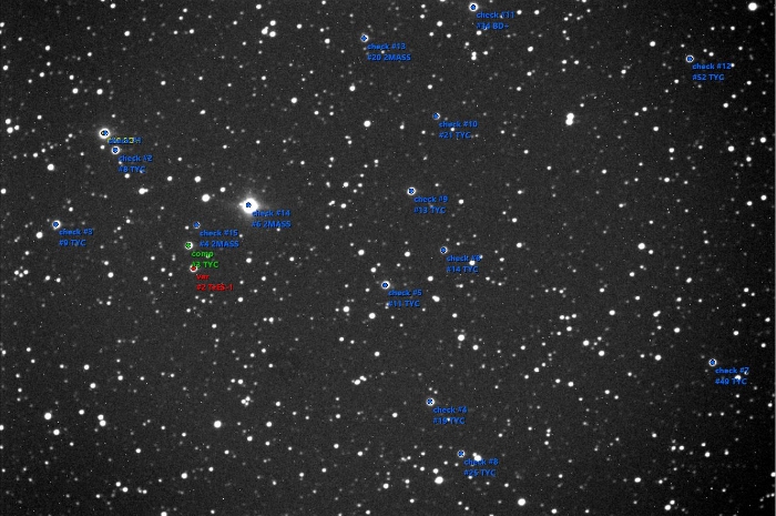 Chart - TrES-1, JD 2457122.72164