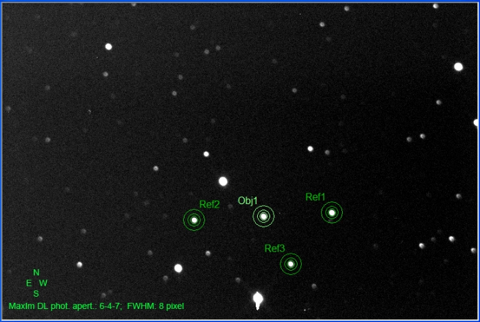 Chart - WASP-57, JD 2456836.32643