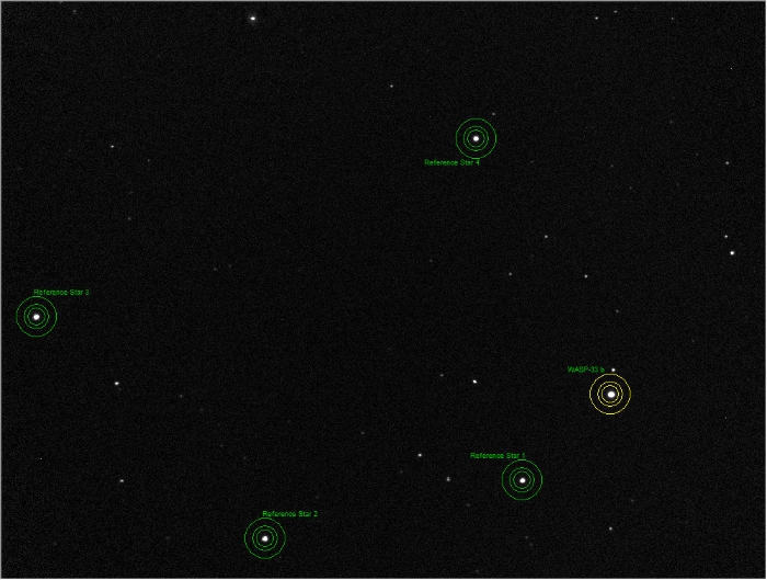 Chart - WASP-33, JD 2458530.28319