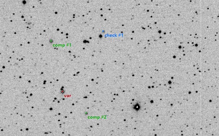 Chart - WASP-3, JD 2455451.32500