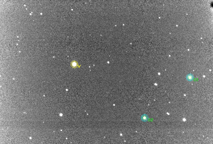 Chart - WASP-14, JD 2458585.28150