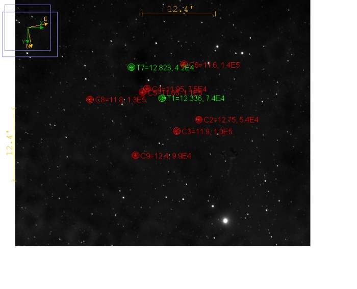 Chart - WASP-19, JD 2458620.84923