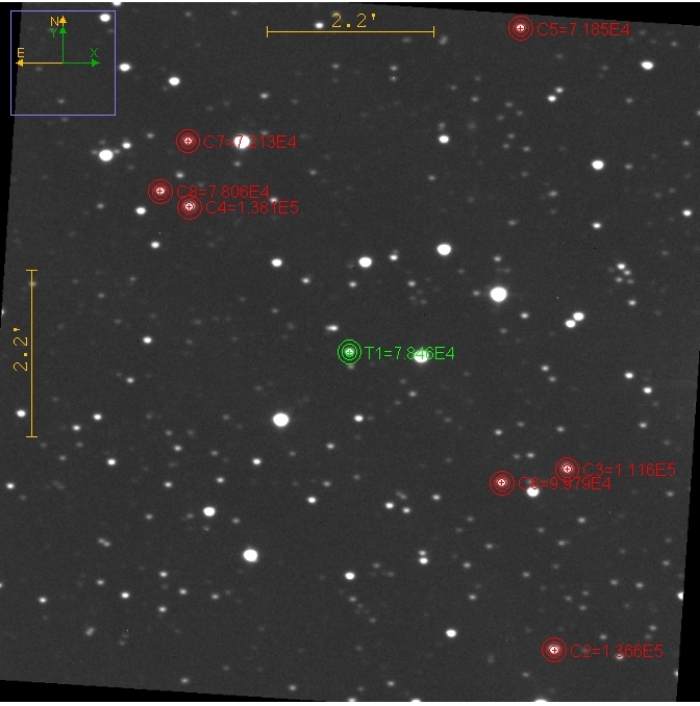 Chart - Kepler-17, JD 2458635.43380