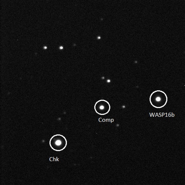 Chart - WASP-16, JD 2458657.22417