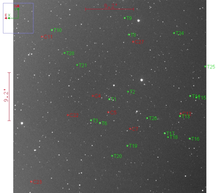 Chart - HAT-P-16, JD 2458683.44922