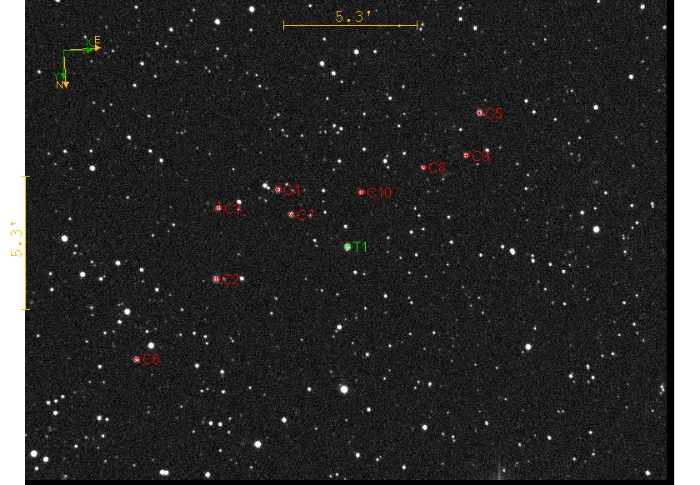 Chart - TrES-2, JD 2458733.29767