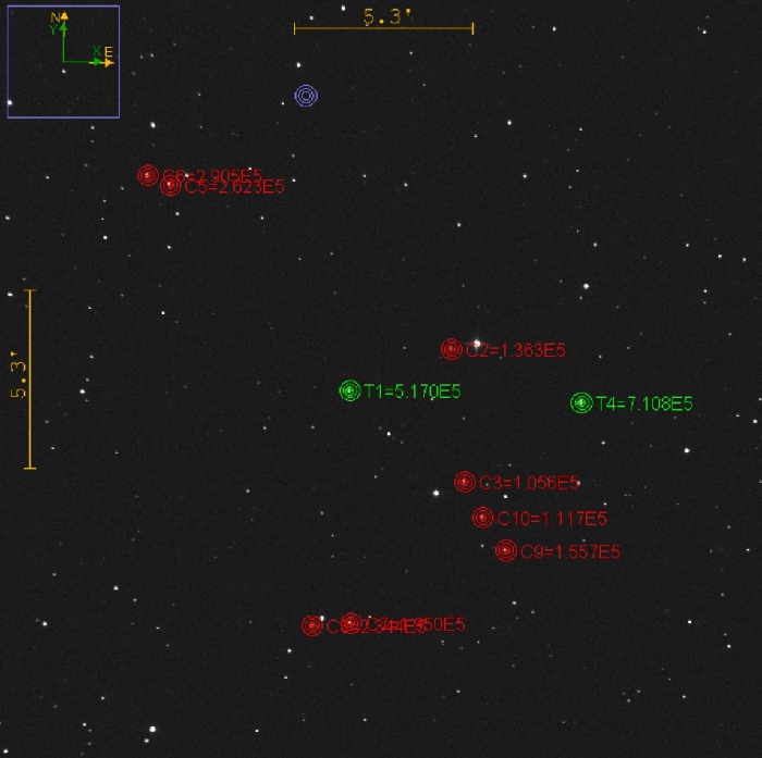 Chart - WASP-60, JD 2458730.31471