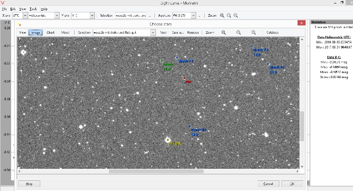 Chart - WASP-2, JD 2458726.35657