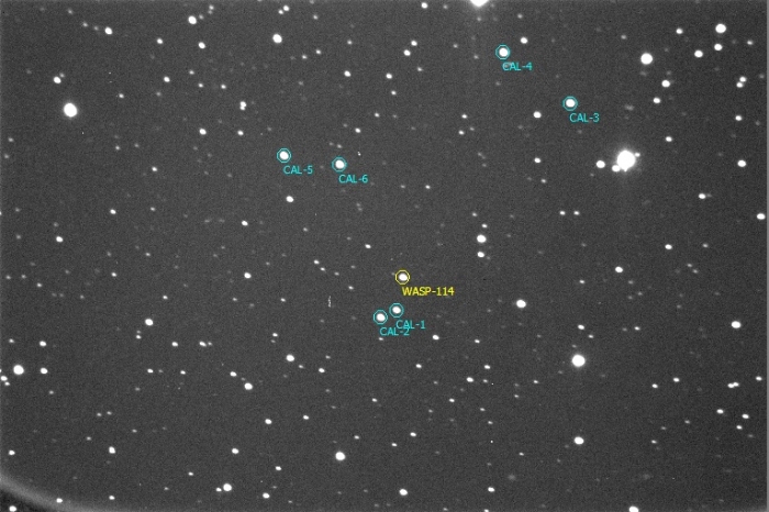 Chart - WASP-114, JD 2458783.27240
