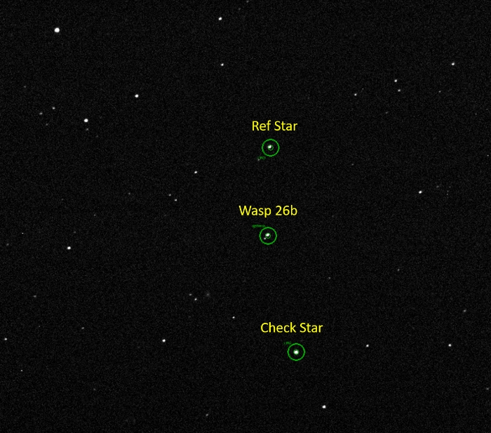 Chart - WASP-26, JD 2458784.32700