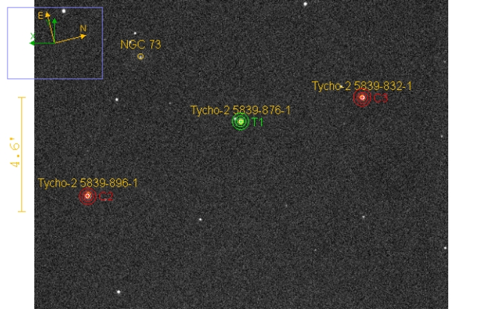 Chart - WASP-26, JD 2458643.76090