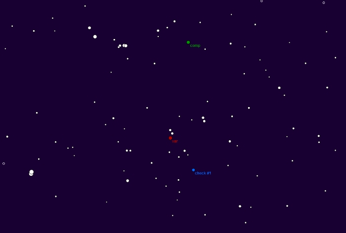 Chart - WASP-3, JD 2458971.41562