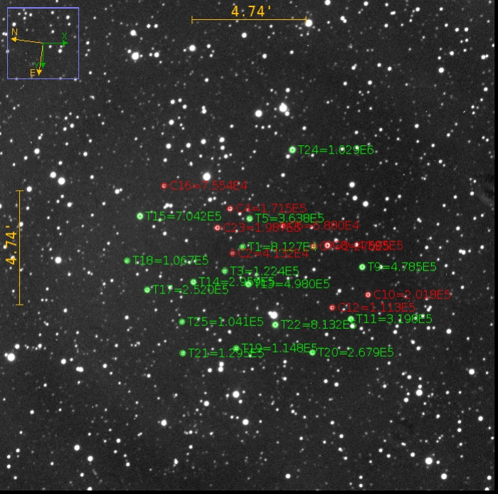 Chart - CoRoT-5, JD 2458813.61300