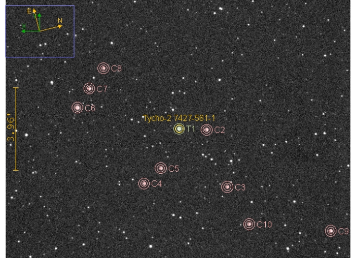 Chart - WASP-123, JD 2458643.62748