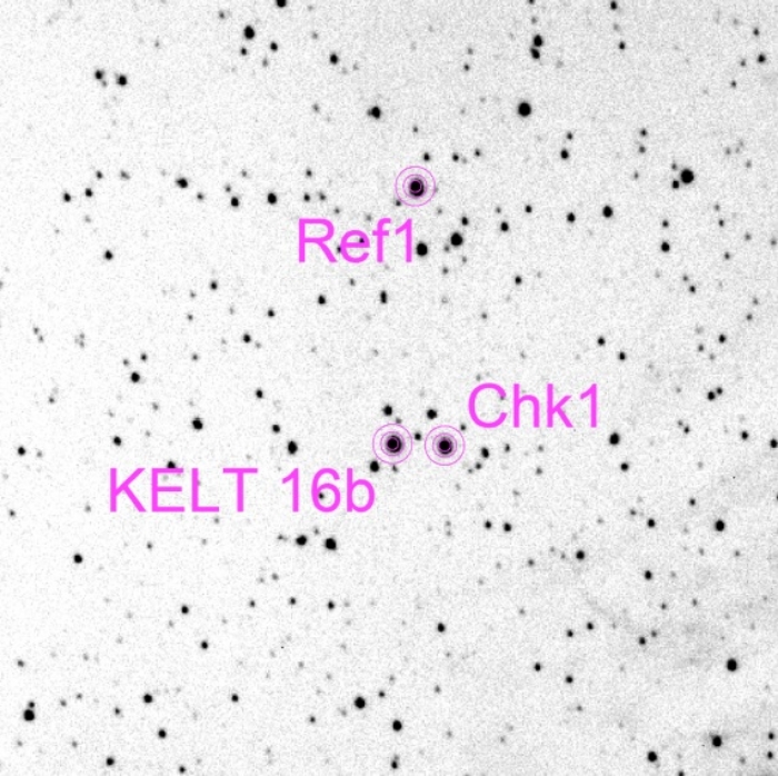 Chart - KELT-16, JD 2459142.49508