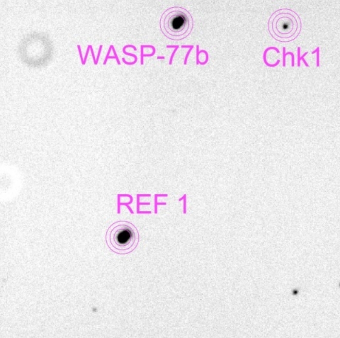 Chart - WASP-77, JD 2459157.60140