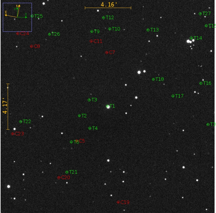 Chart - HAT-P-13, JD 2459256.26257