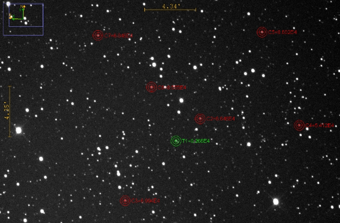 Chart - CoRoT-18, JD 2459283.30108