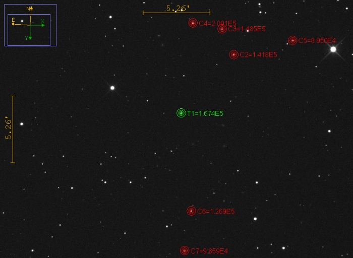 Chart - WASP-92, JD 2459308.31314