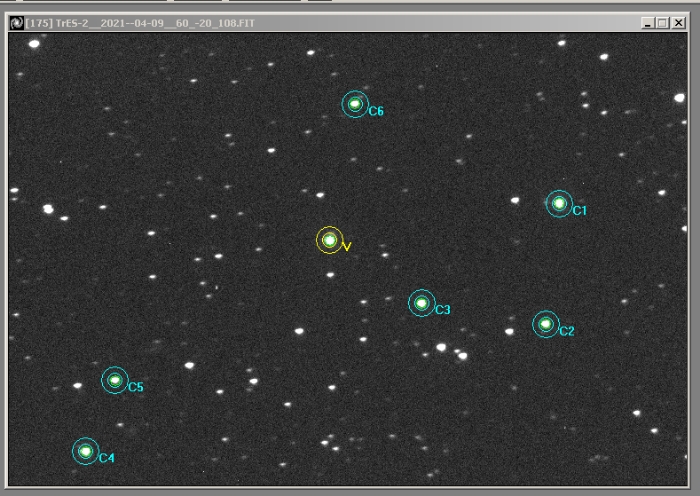 Chart - TrES-2, JD 2459313.89837