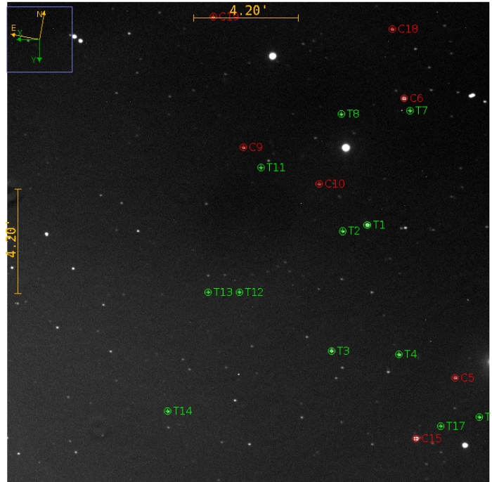 Chart - WASP-103, JD 2459293.51072