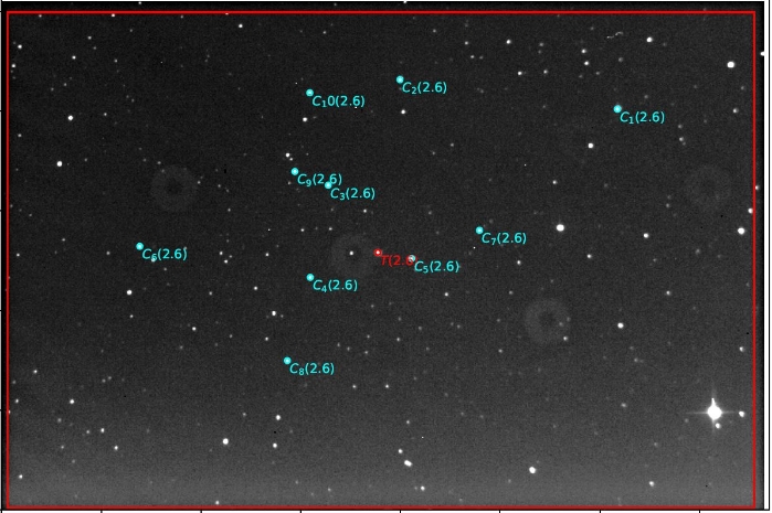 Chart - TrES-2, JD 2459390.41050