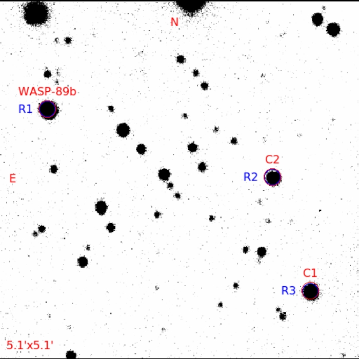 Chart - WASP-89, JD 2459405.63954