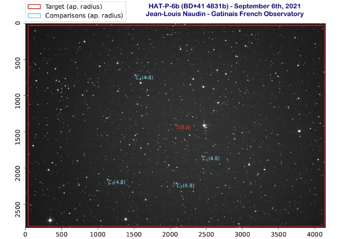 Chart - HAT-P-6, JD 2459464.42643