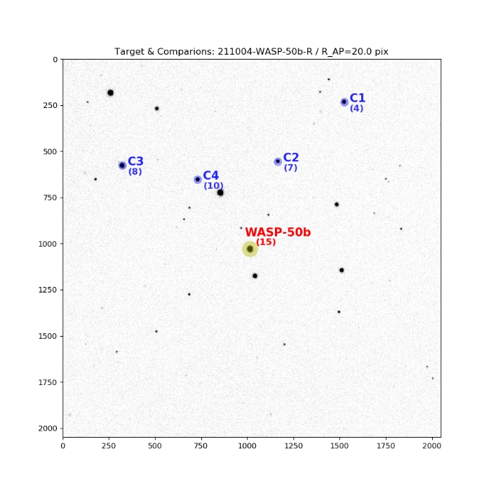 Chart - WASP-50, JD 2459492.13664