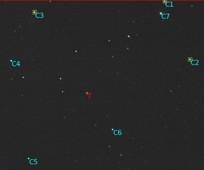 Chart - WASP-52, JD 2459501.37602