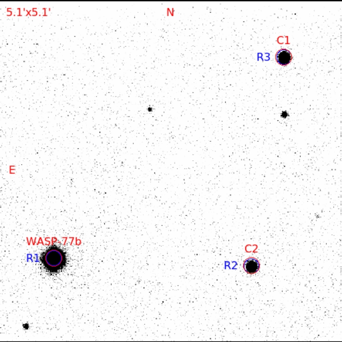 Chart - WASP-77, JD 2459550.64598