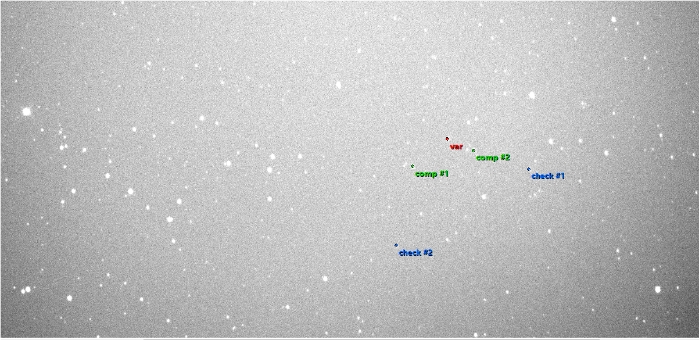 Chart - WASP-36, JD 2459591.51816