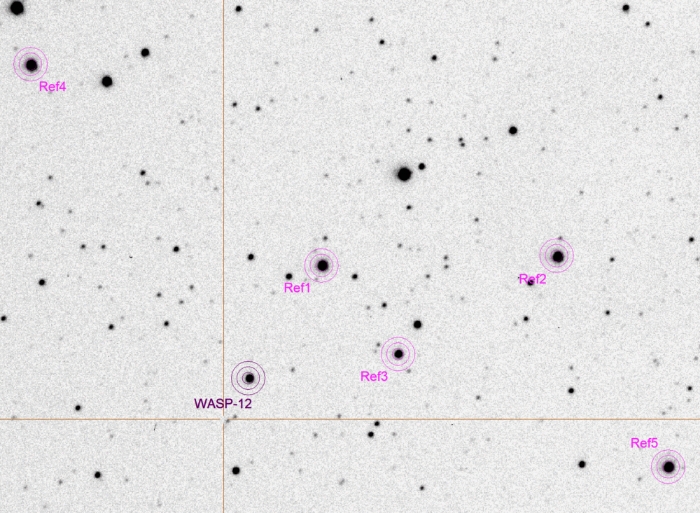Chart - WASP-12, JD 2459659.28763