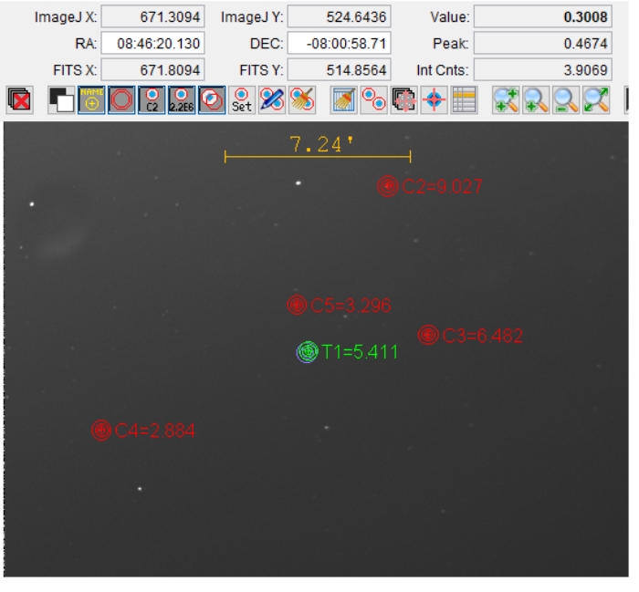 Chart - WASP-36, JD 2459662.26817