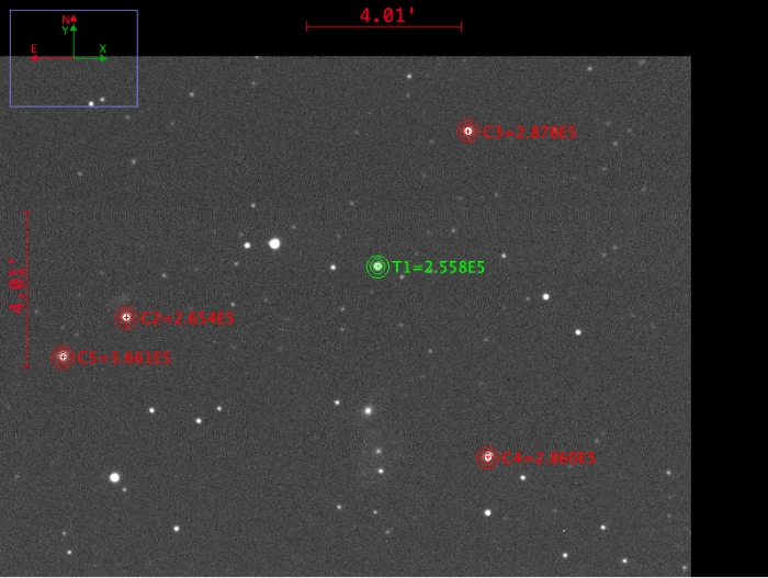 Chart - XO-5, JD 2459632.37851