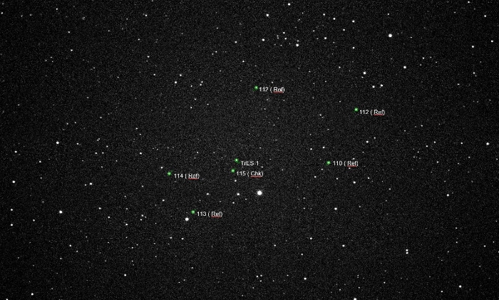 Chart - TrES-1, JD 2459804.40557