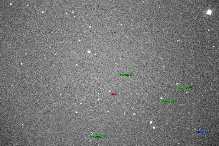 Chart - WASP-52, JD 2459816.38184