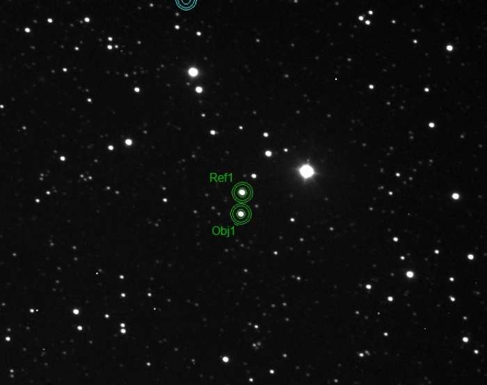 Chart - TrES-1, JD 2456874.32757