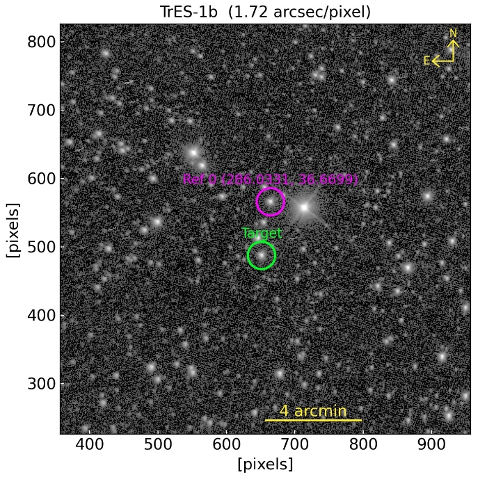 Chart - TrES-1, JD 2459495.31935