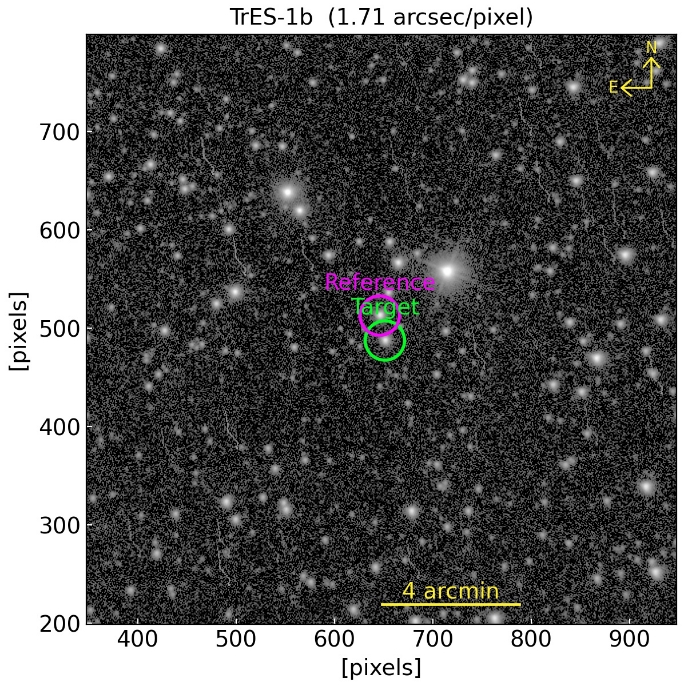 Chart - TrES-1, JD 2459495.31939