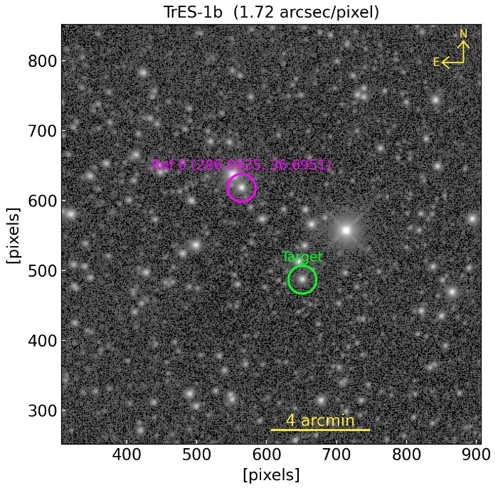 Chart - TrES-1, JD 2459498.35126
