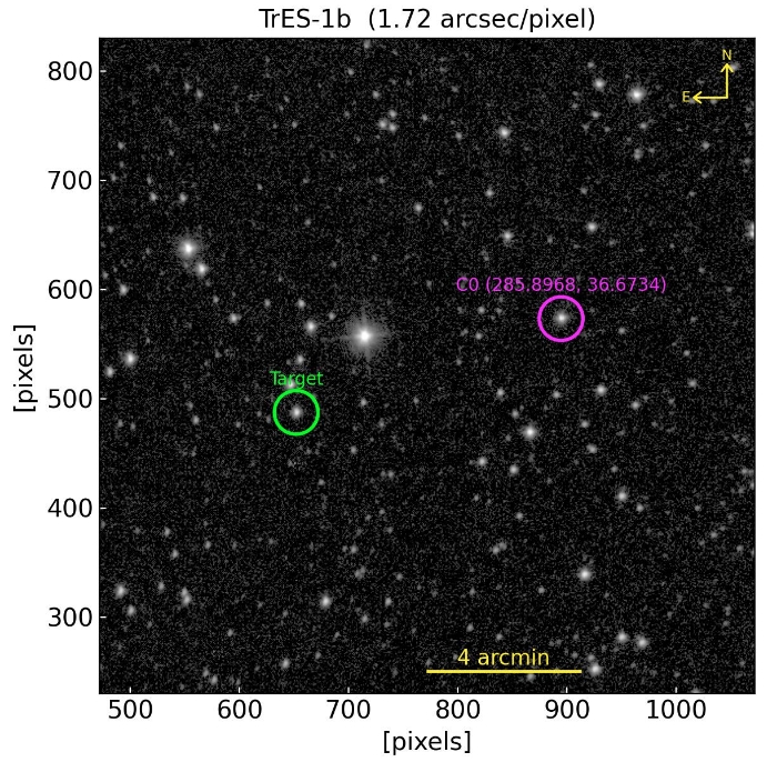 Chart - TrES-1, JD 2459771.05592